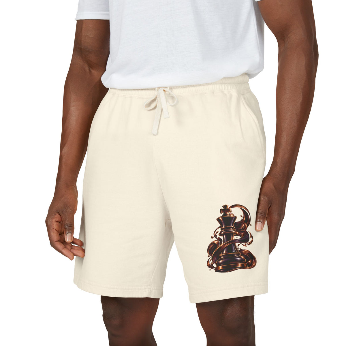 Bronze Chocolate Vibe Fleece Relaxed Sweat Shorts