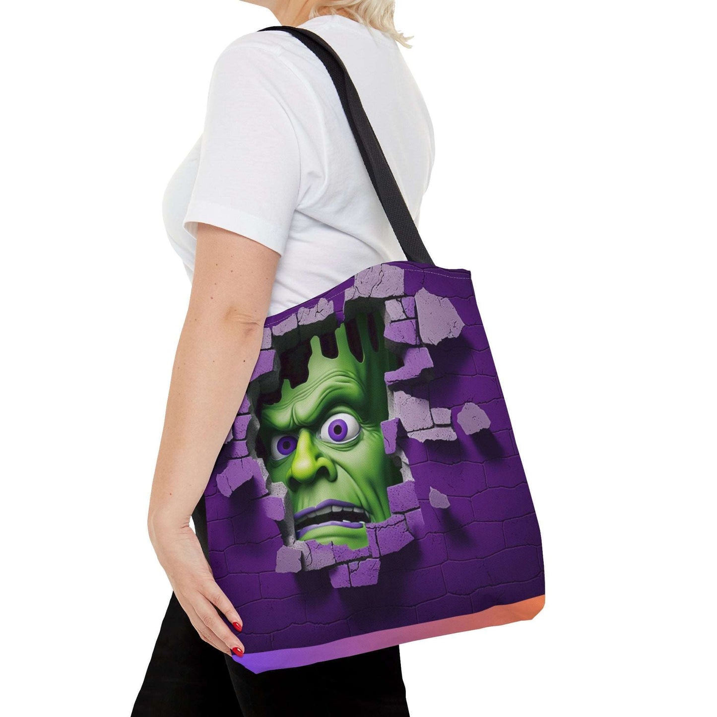 3D Halloween Tote Bag Frankenstein Design, Brand63