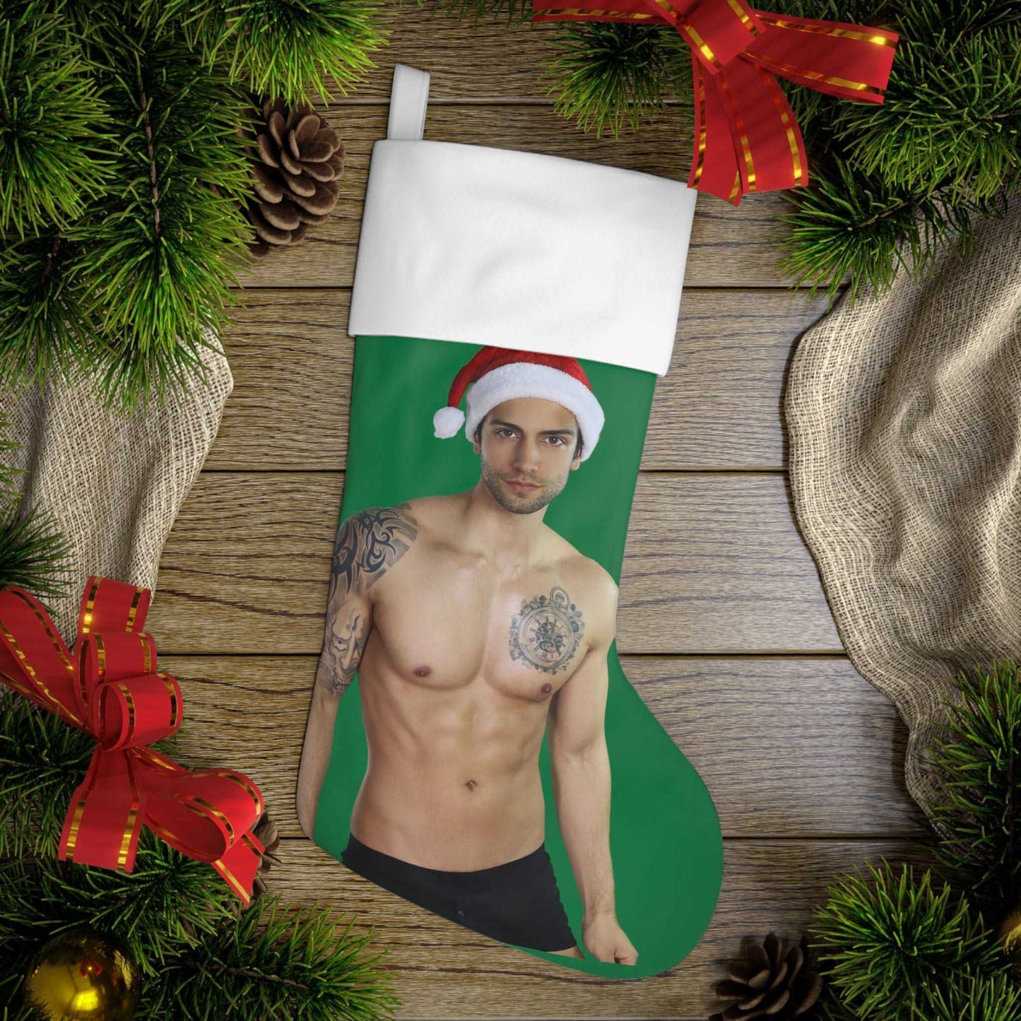 A PERFECT Christmas Stocking featuring Eye Candy for your mantle! | Best Deals & Free Shipping | Best Deals & Free Shipping | Best Deals & Free Shipping, Brand63