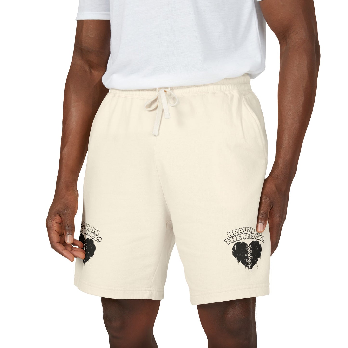 Heavy on the Rage Athletic Fleece Shorts -BE READY!