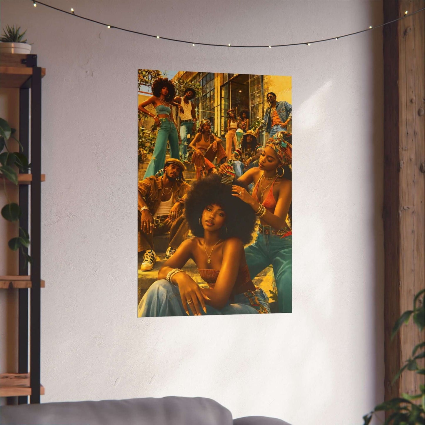 70's Black People Vibes Printable Wall Art | Afrocentric Photo, Brand63