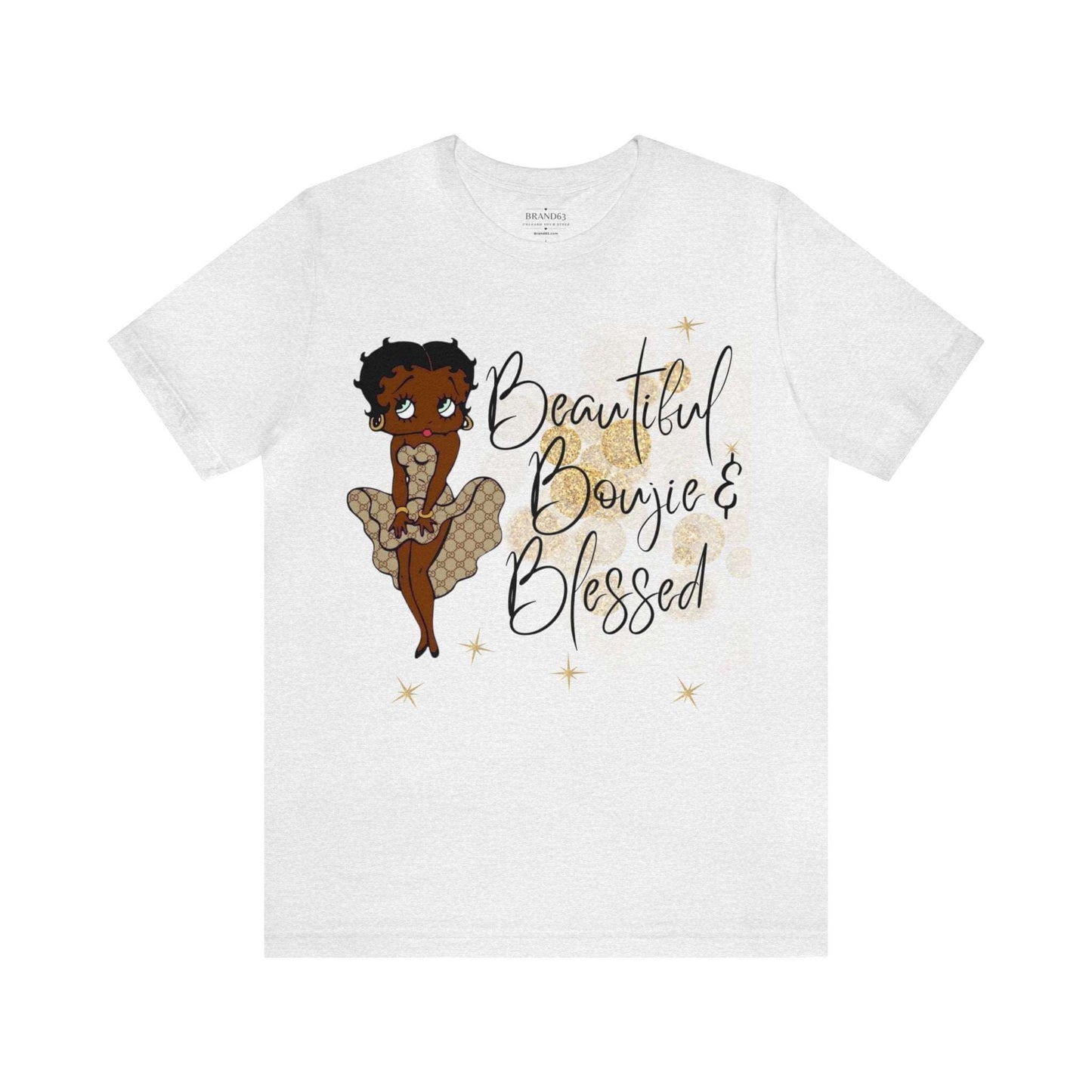 African American Betty-Boop T-Shirt | Beautiful Boujie & Blessed Mens & Womens Top | Best Deals & Free Shipping | Best Deals & Free Shipping | Best Deals & Free Shipping, Brand63