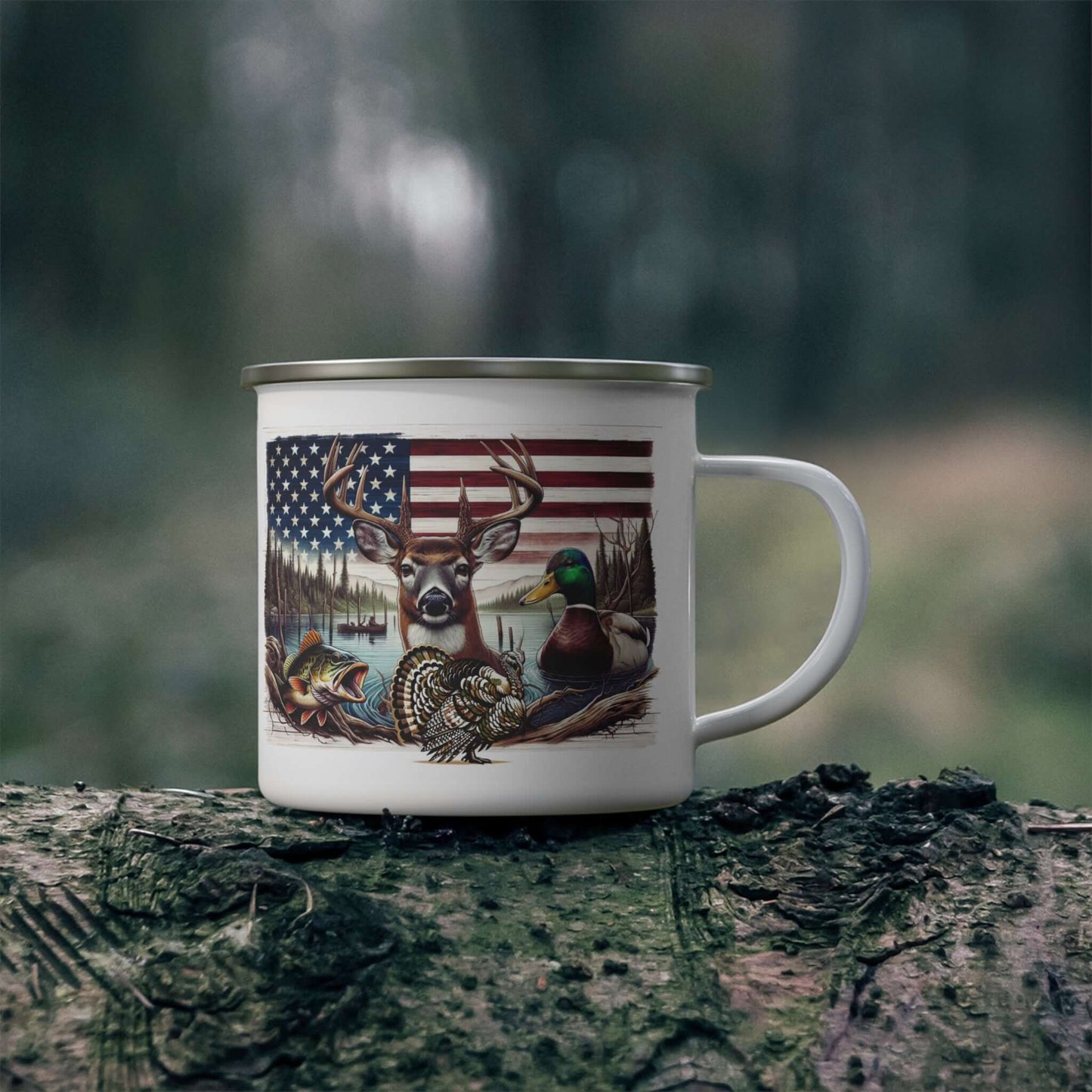 American Hunting Outdoor Adventure Camping Mug, Brand63