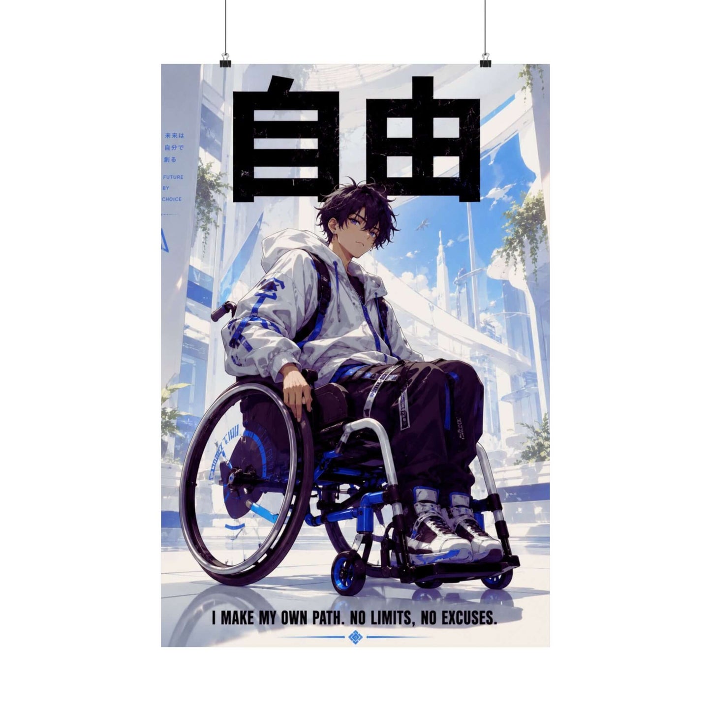 Anime Disabled Heroes Printable Poster Set | 4-Pack Digital Download Wall Art, Brand63