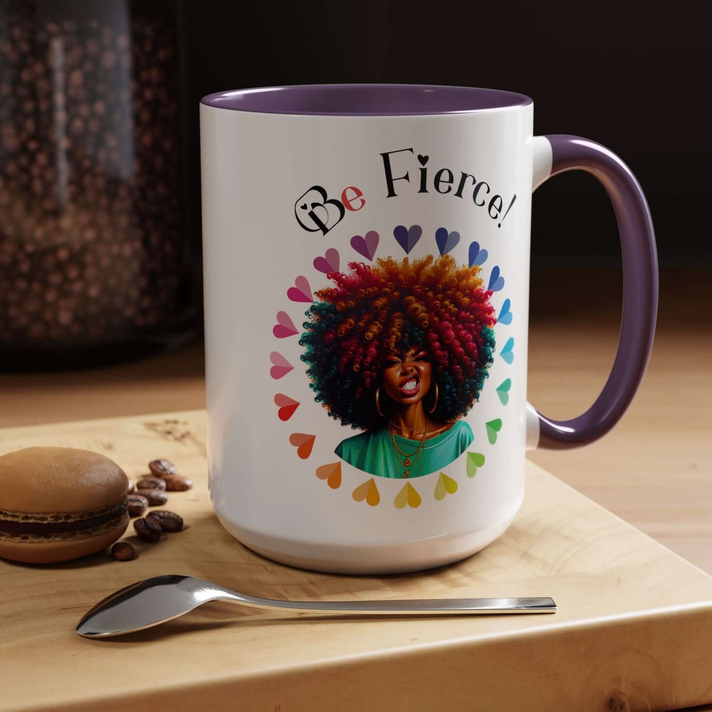 Be Fierce Empowerment Large Coffee Mug, Brand63