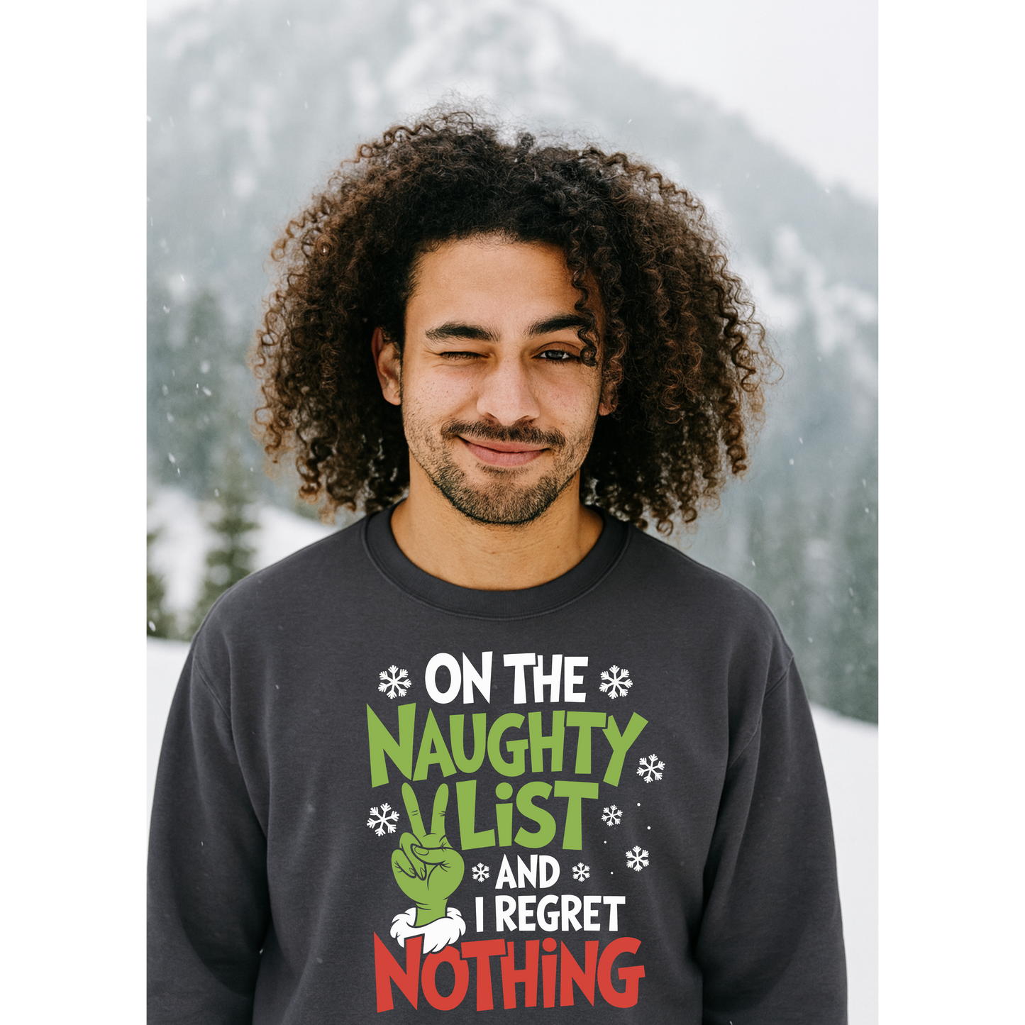 Naughty List Crewneck Sweatshirt | Plus Sizes Available