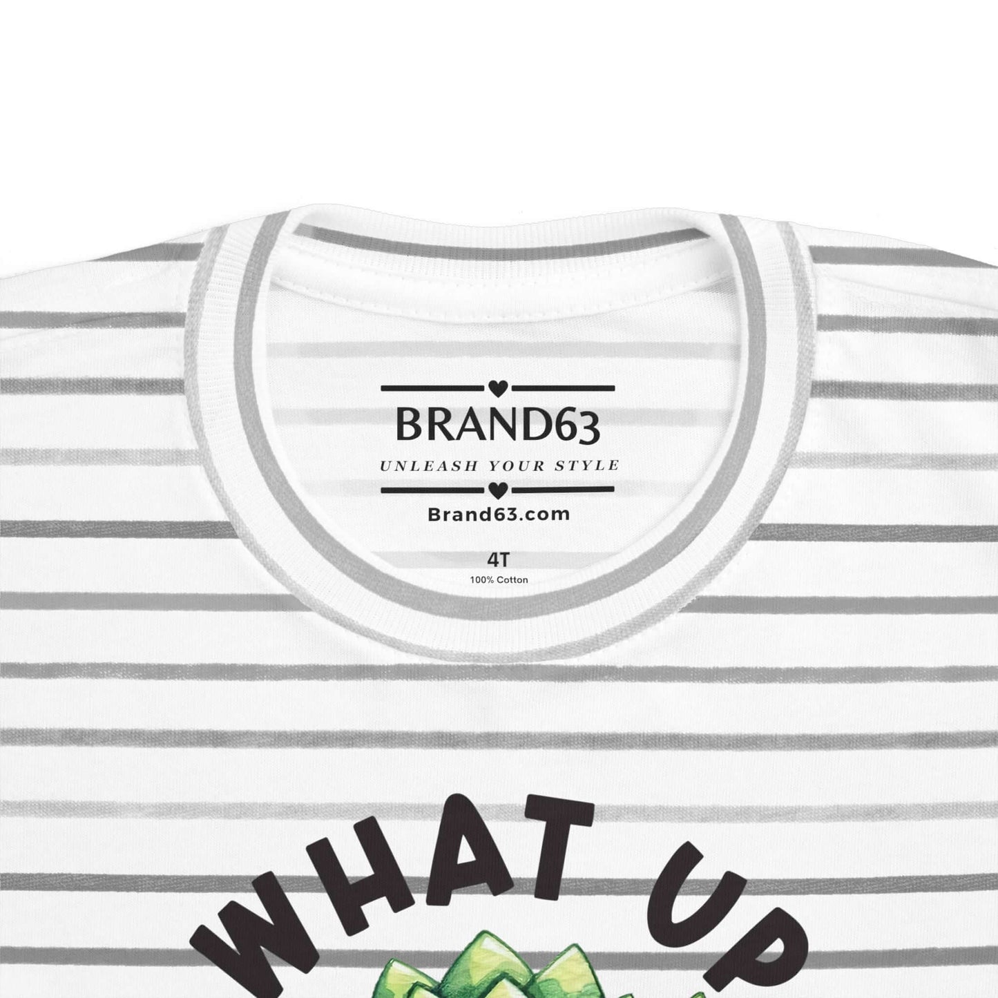 Cute Succulent Toddler Tee - Fun "What Up Succa?" Design for Kids, Brand63