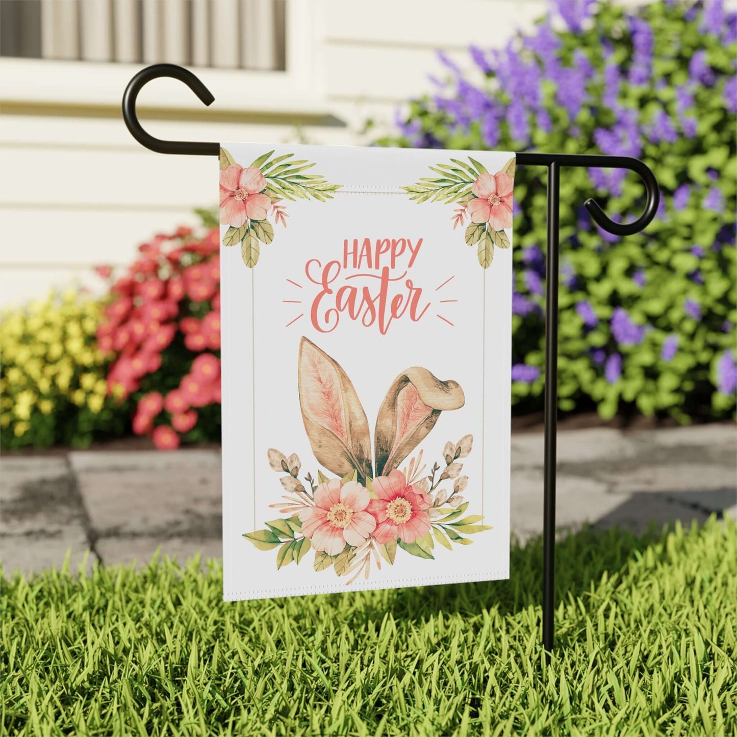 Easter Garden Banner - Happy Easter Floral Design, Brand63