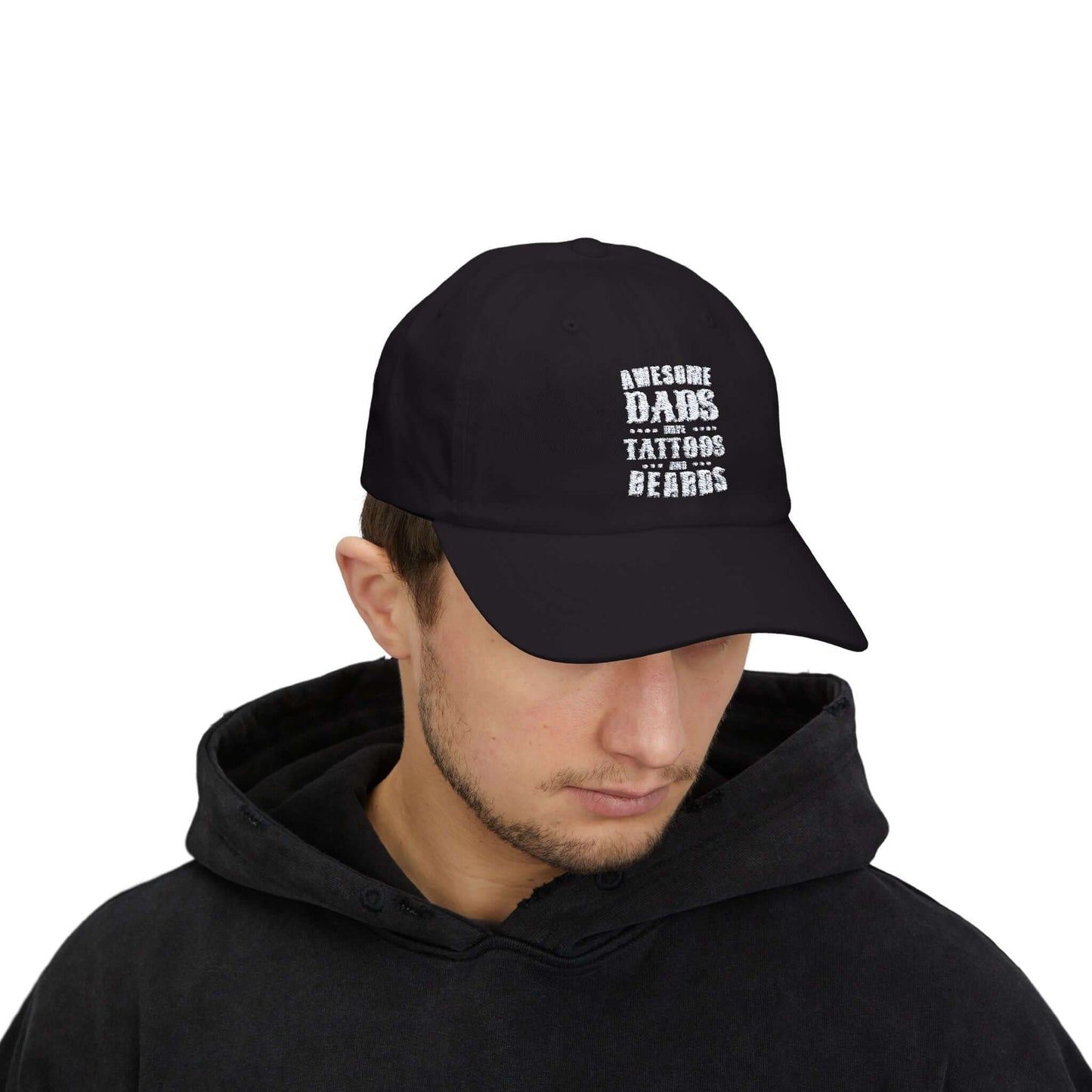 Embroidered Dad Cap, Christmas Gifts For Dads, Baseball Hat for Bearded, Tattooed Fathers –Dad Gift for Birthdays, Father’s Day, Brand63