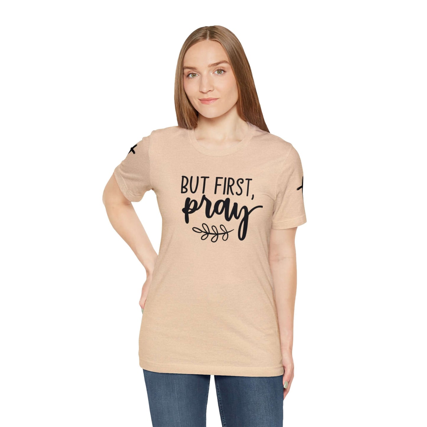 Faith-Based T-shirt | Prayer T-shirt with Sleeve Designs, Brand63