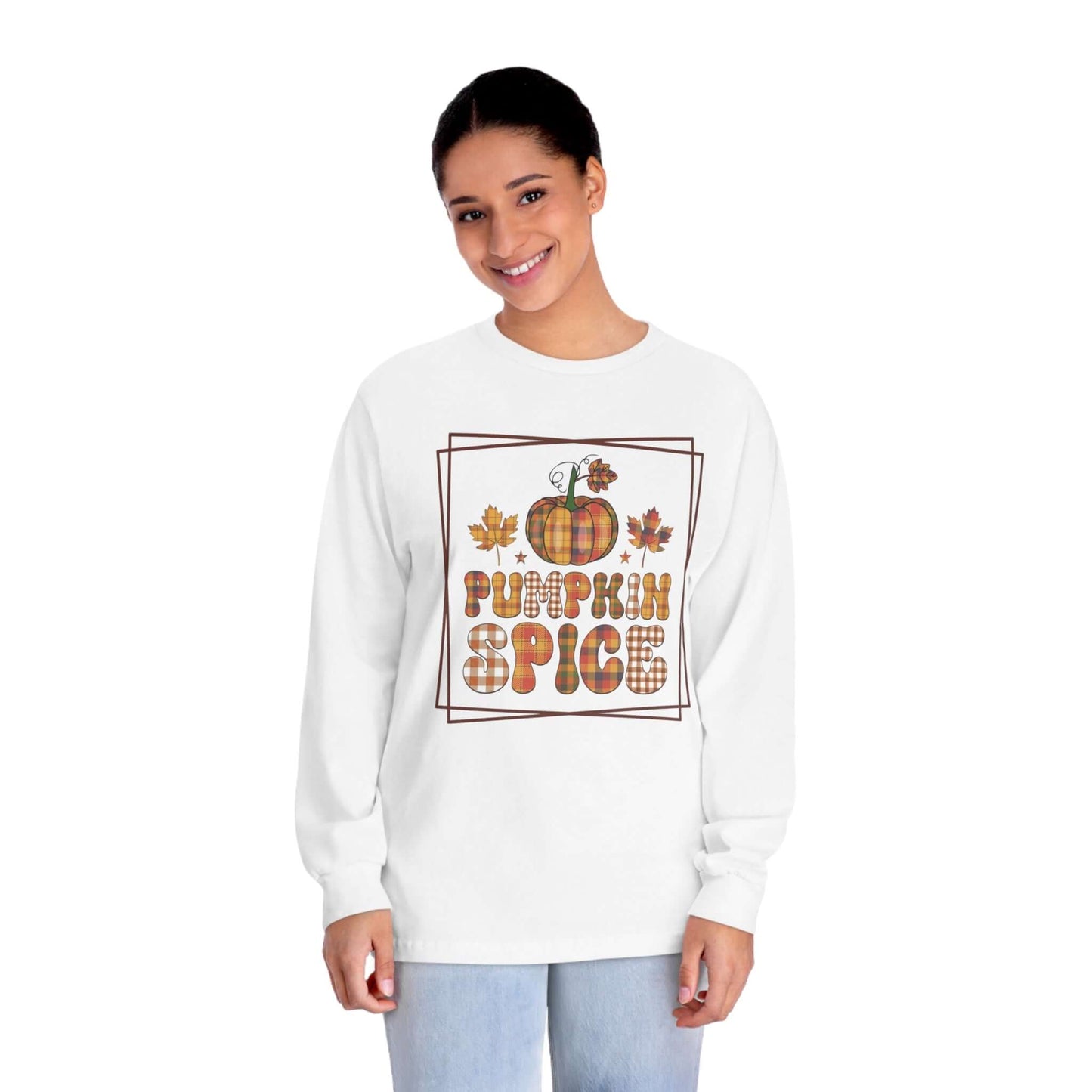 Fall Pumpkin Spice Cozy Colors Long Sleeve Shirt, Brand63