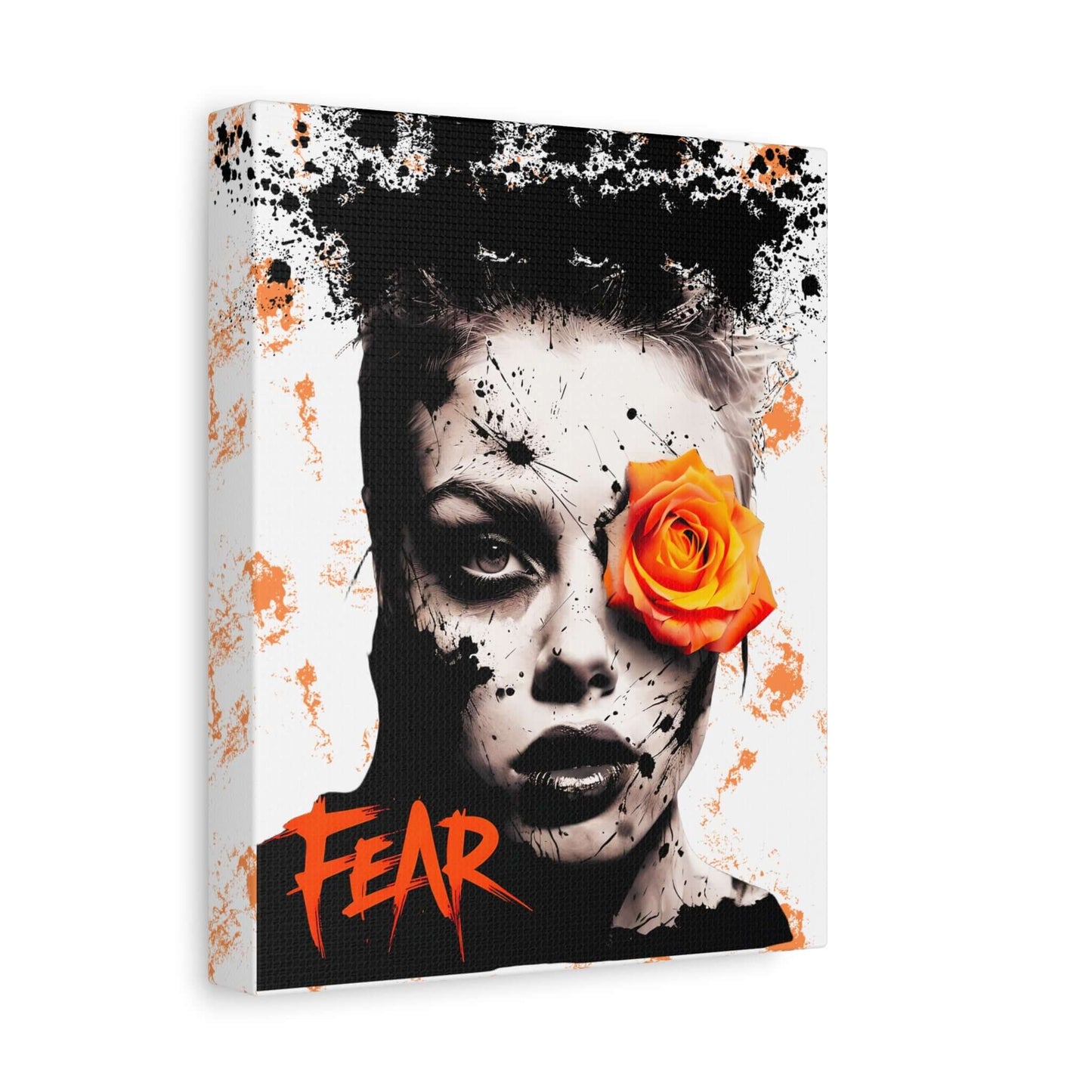 Fear Contemporary Art-Inspired Stretched Canvas Art, Brand63