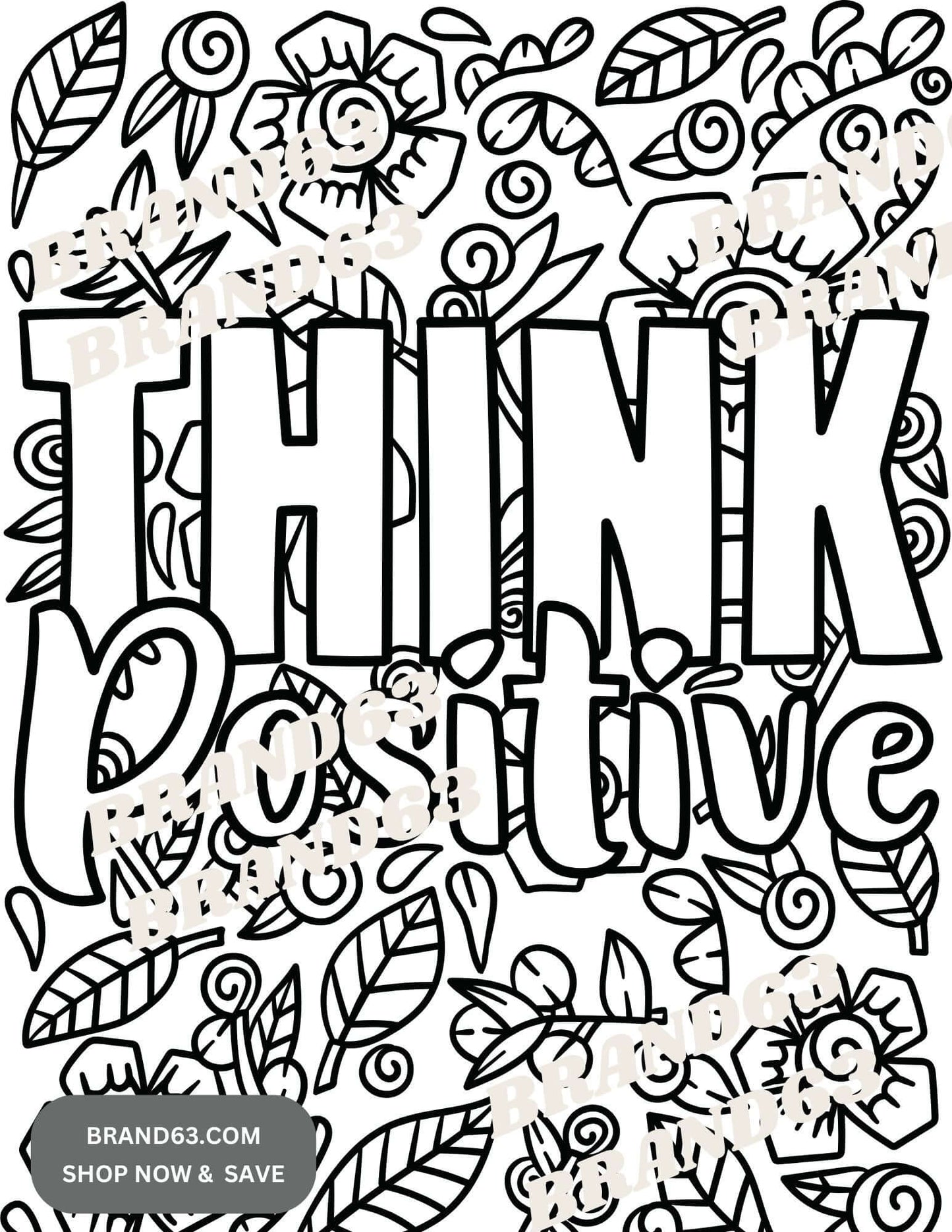 Free Motivational Quotes Coloring Pages (15), PDF Instant Download | FREE, Brand63