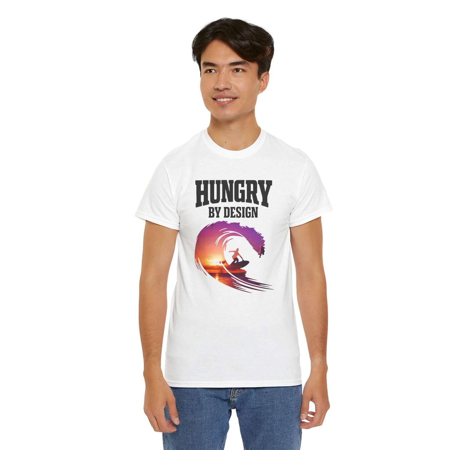 Hungry By Design Surfer Tee – Grit-Driven Performance Mindset Shirt | Brand63 Exclusive, Brand63