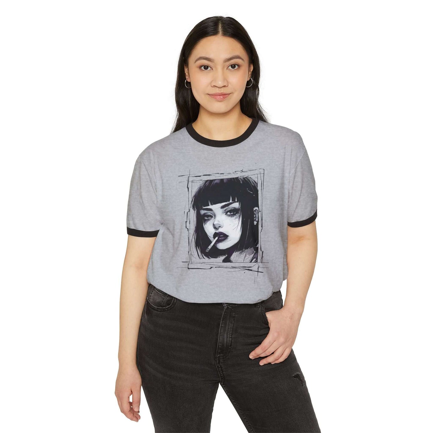 Japanese Anime Manga Inspired Ringer T-Shirt - Men's & Women Shirt, Brand63