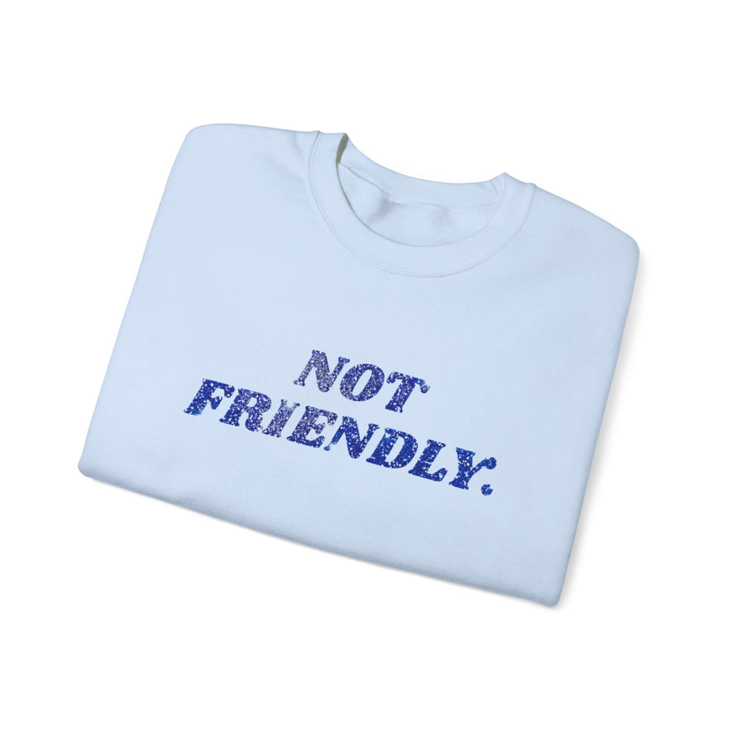 Not Sorry Faux Glitter Crewneck Sweatshirt, Brand63