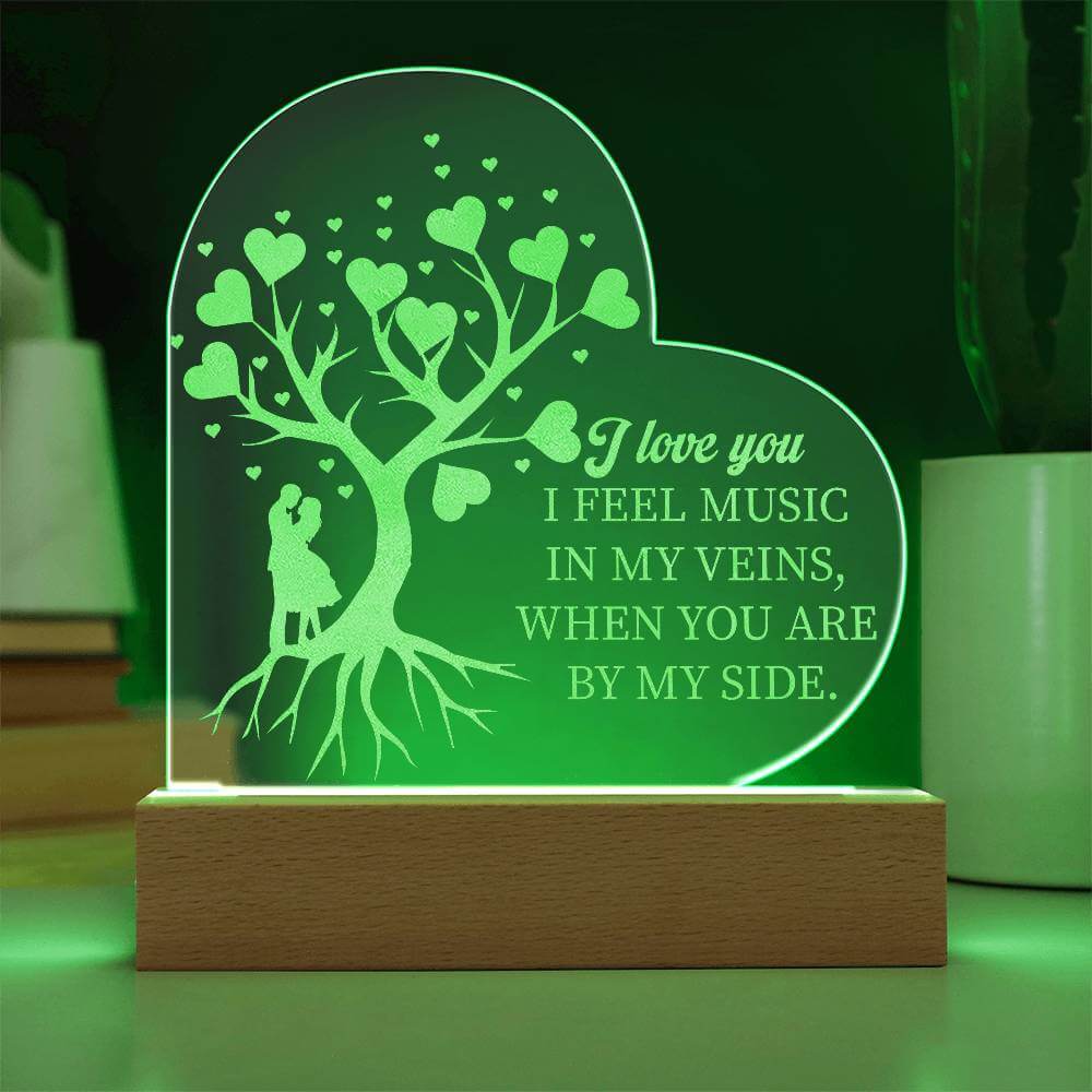 Romantic Embrace LED Acrylic Love Sign, Brand63