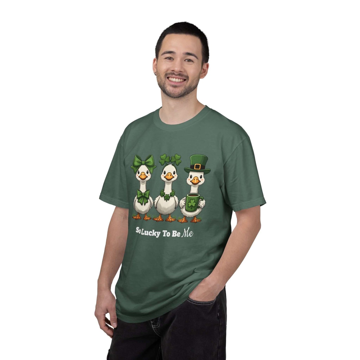 Silly Goose St. Patrick’s Day Shamrocks Comfort Colors Unisex T-Shirt, Brand63
