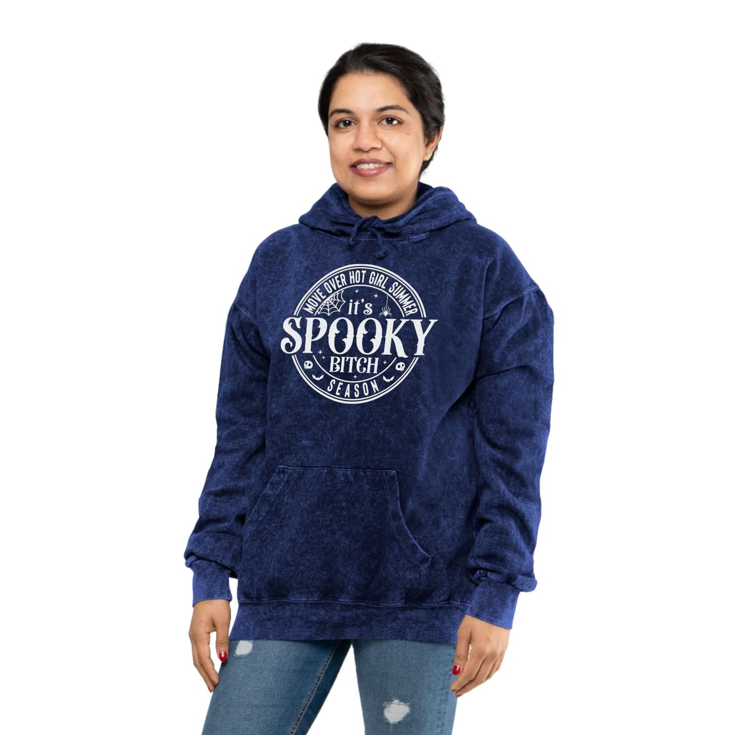 Spooky Bitch Season Hoodie | Mineral Wash Hoodie, Brand63