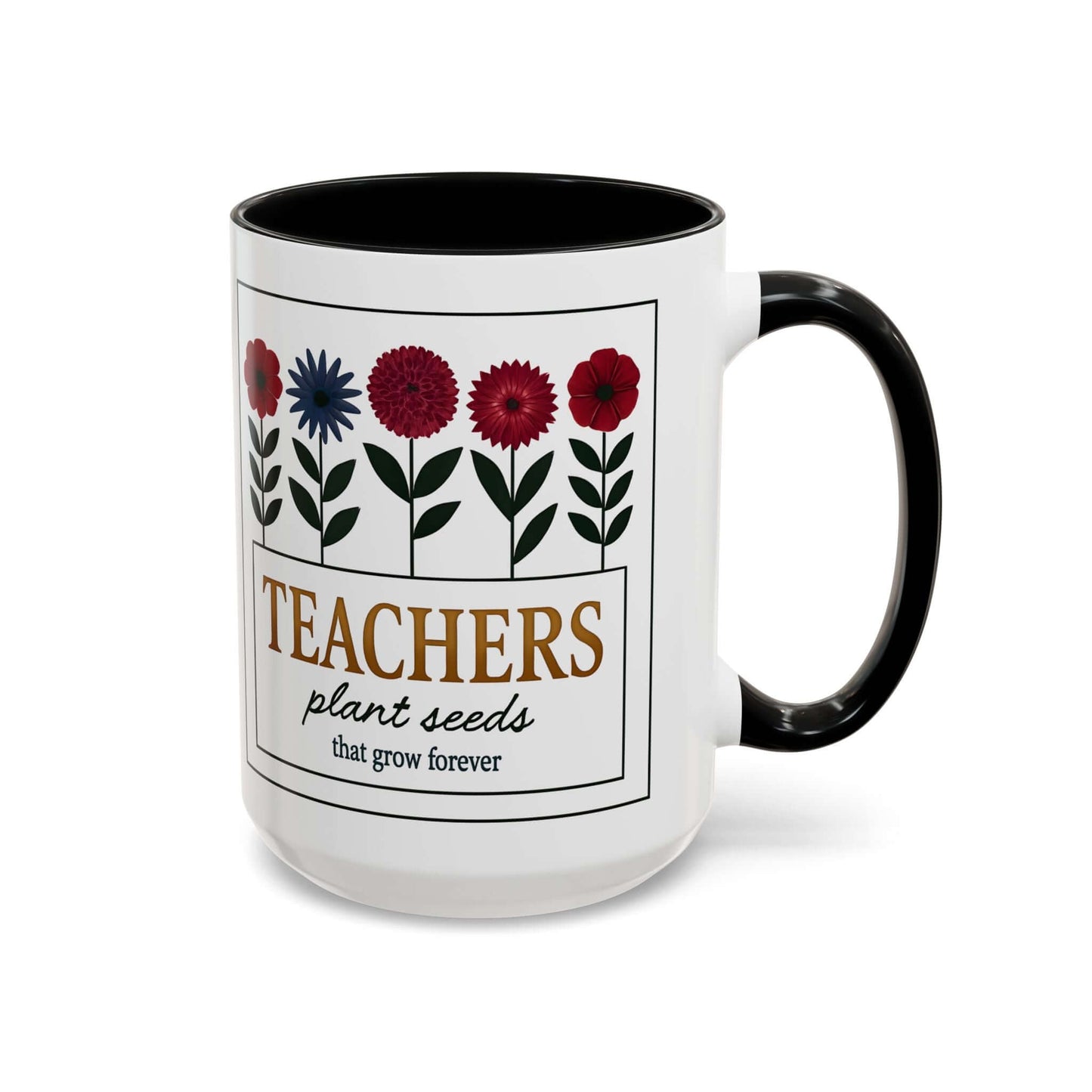 Teacher Coffee Mug Gifts, Flower Design, Brand63