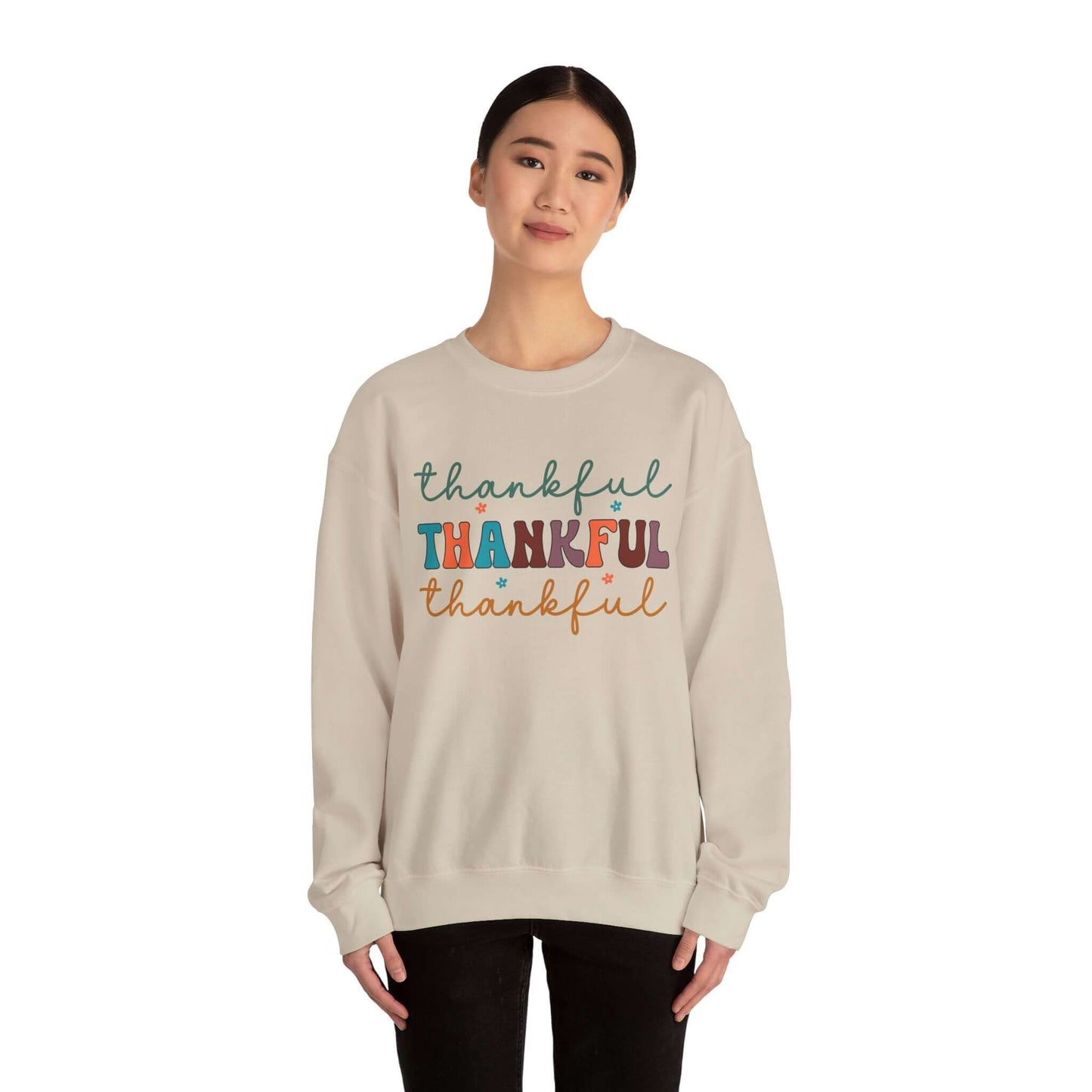Thanksgiving Women's Sweatshirt | Thankful Cozy Stylish Fall Essential, Brand63