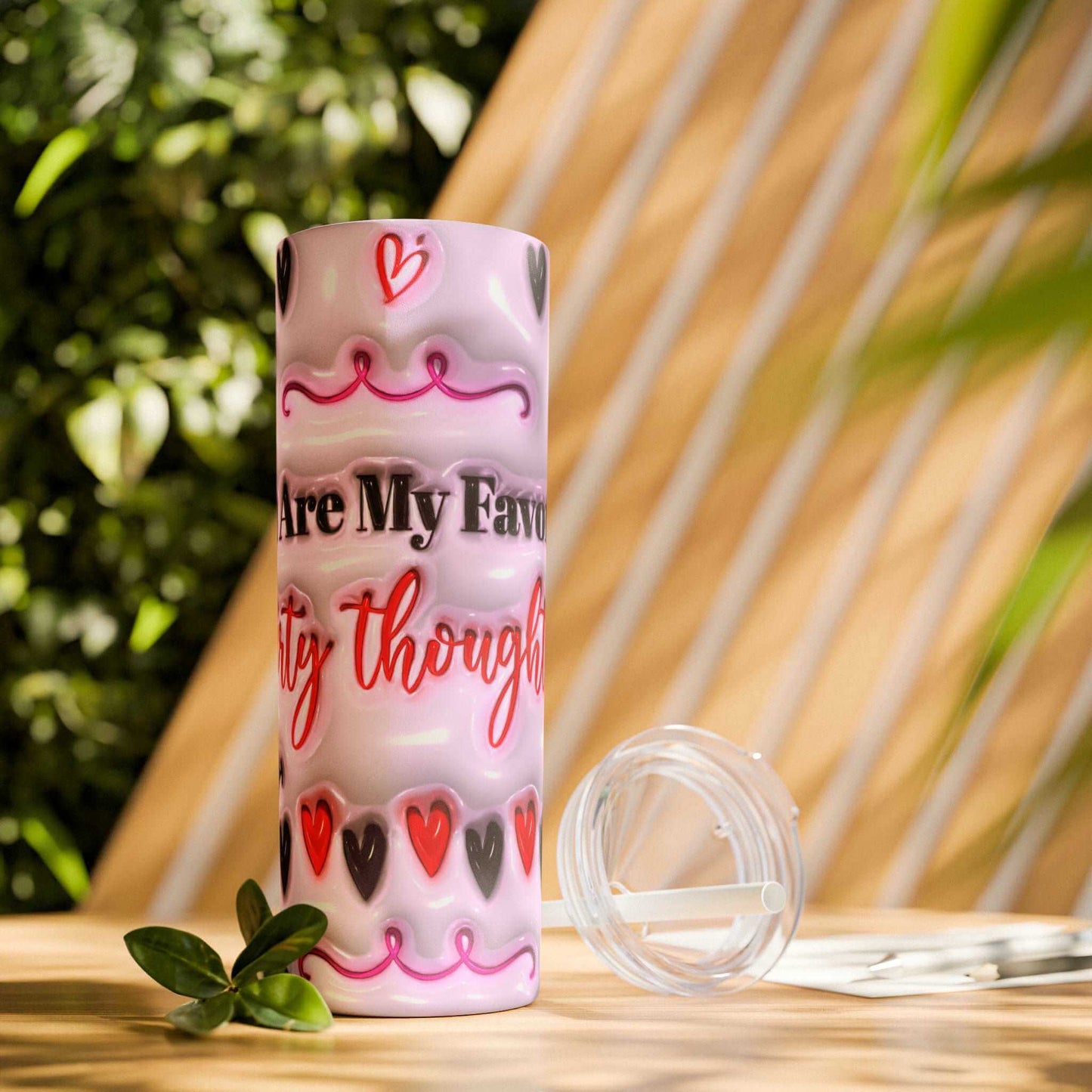 Valentine's Day Dirty Thoughts Skinny Tumbler, Brand63