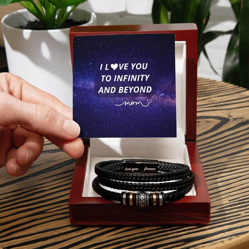 Vegan Leather Men's Bracelet |Love You Forever Son Gifts, Brand63