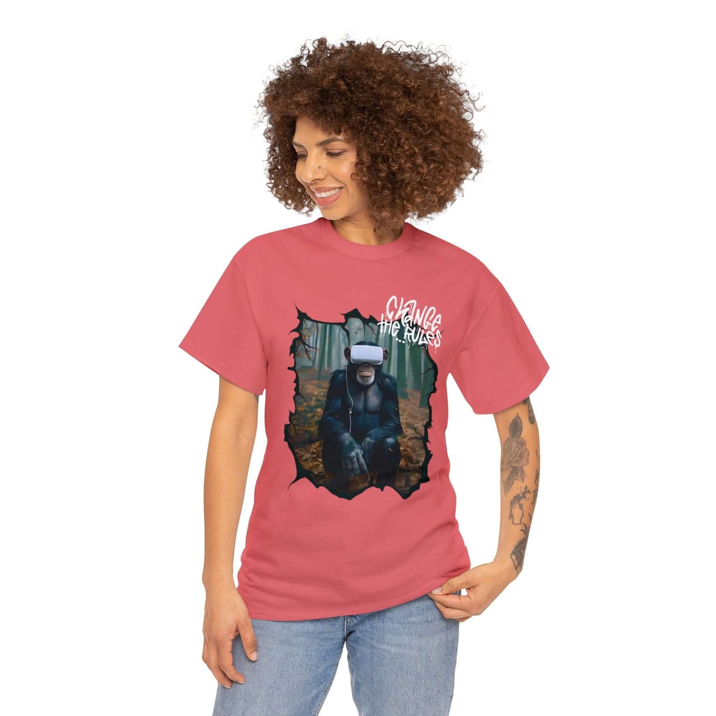 Virtual Reality Cotton Tee | Rule Breaker T-shirt | Front & Back Designs, Brand63