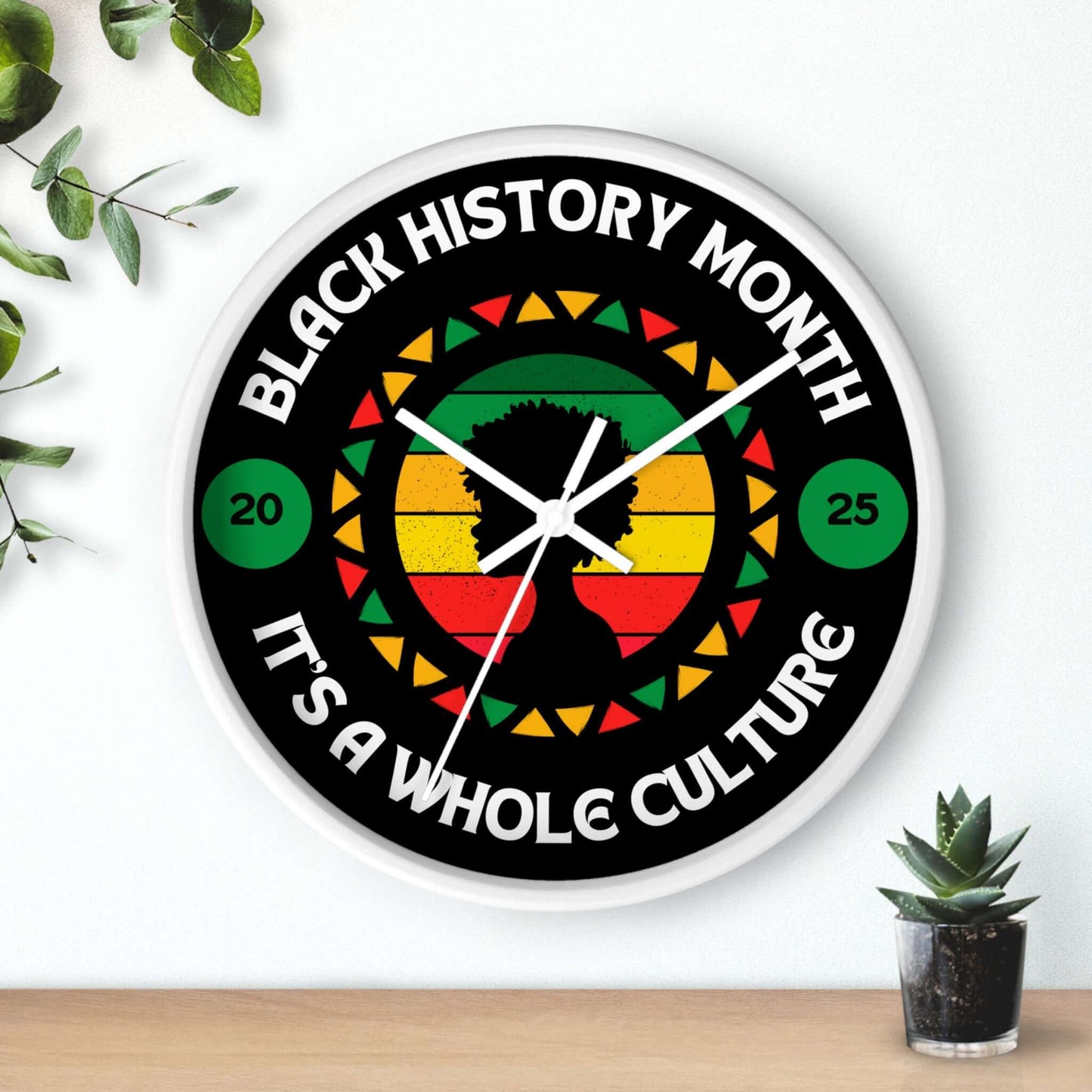 Wall Clock - Black Culture, Brand63