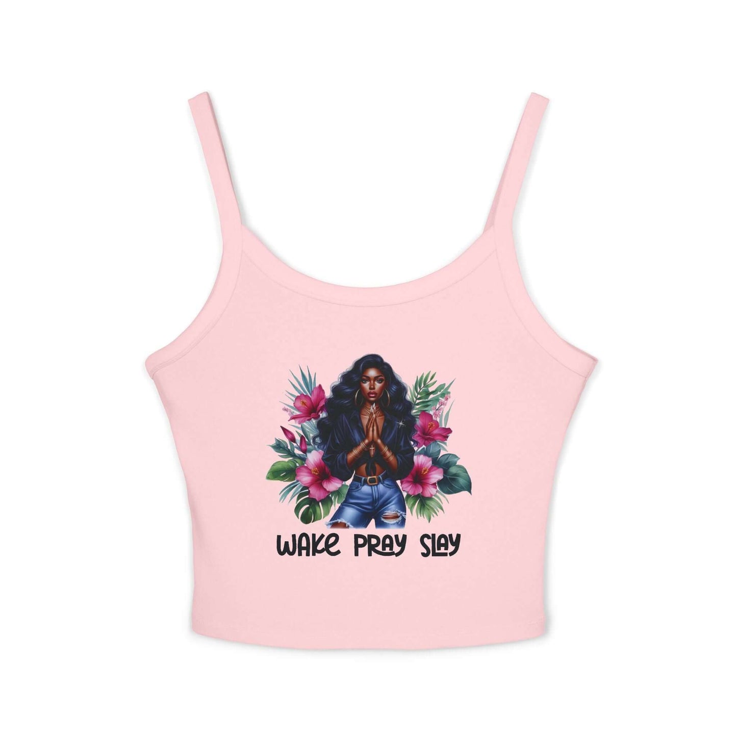 Women's Afro-Chic Wake Pray Slay Beautiful Tank Top, Brand63