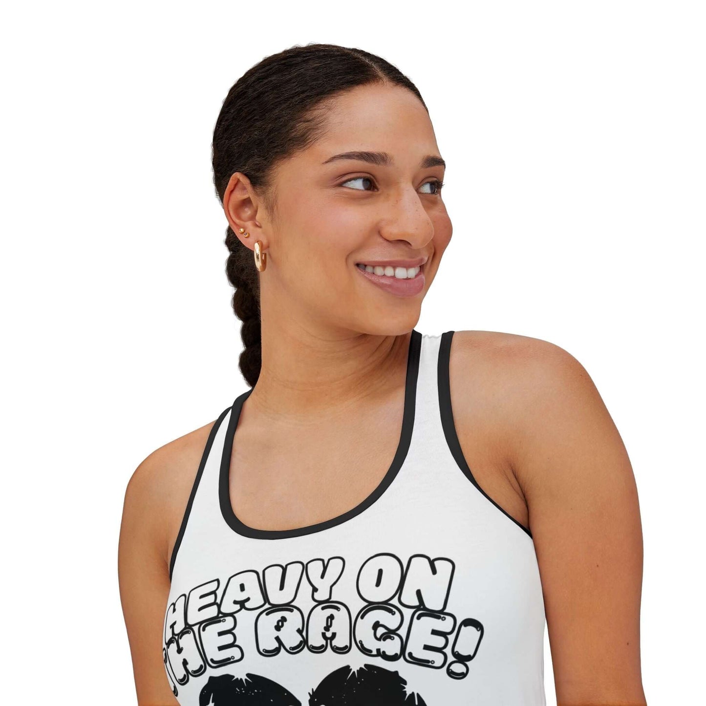 Women's Broken Heart Racerback Tank Top, Brand63