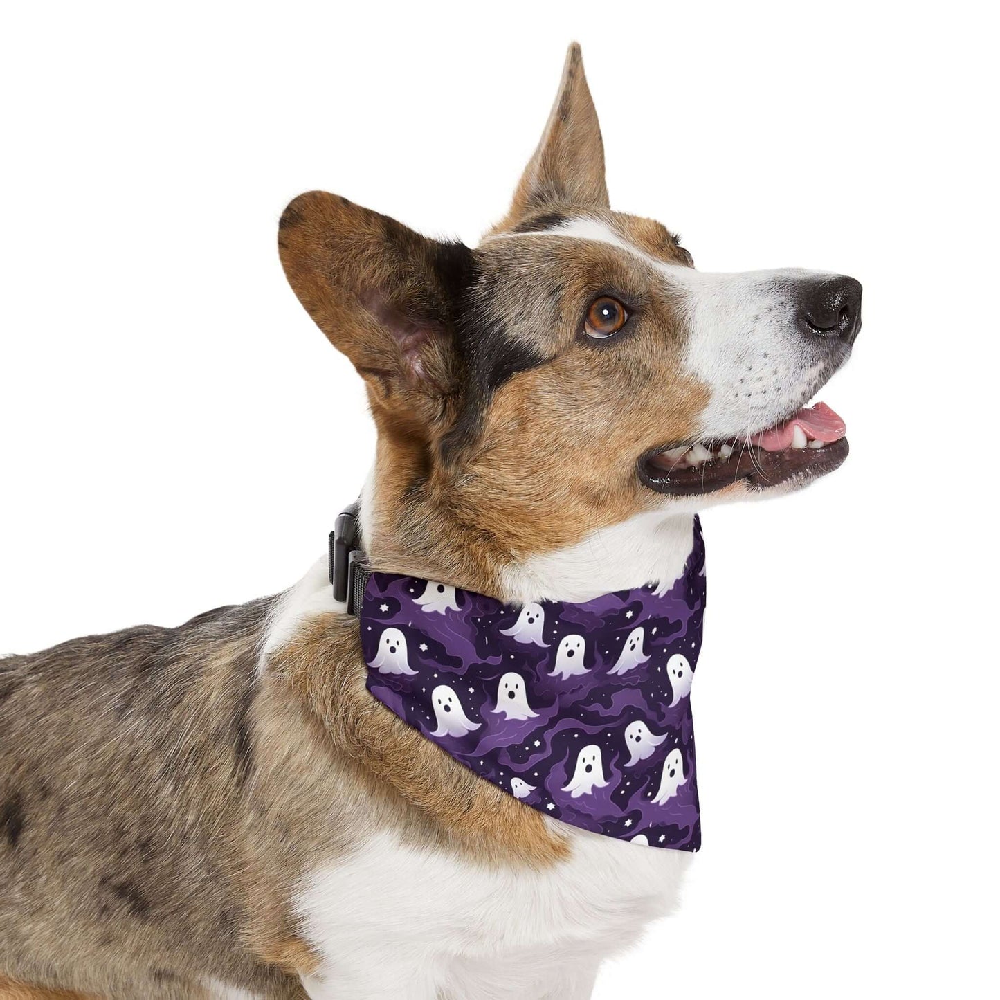 Ghostly Halloween Pet Bandana Collar, Brand63
