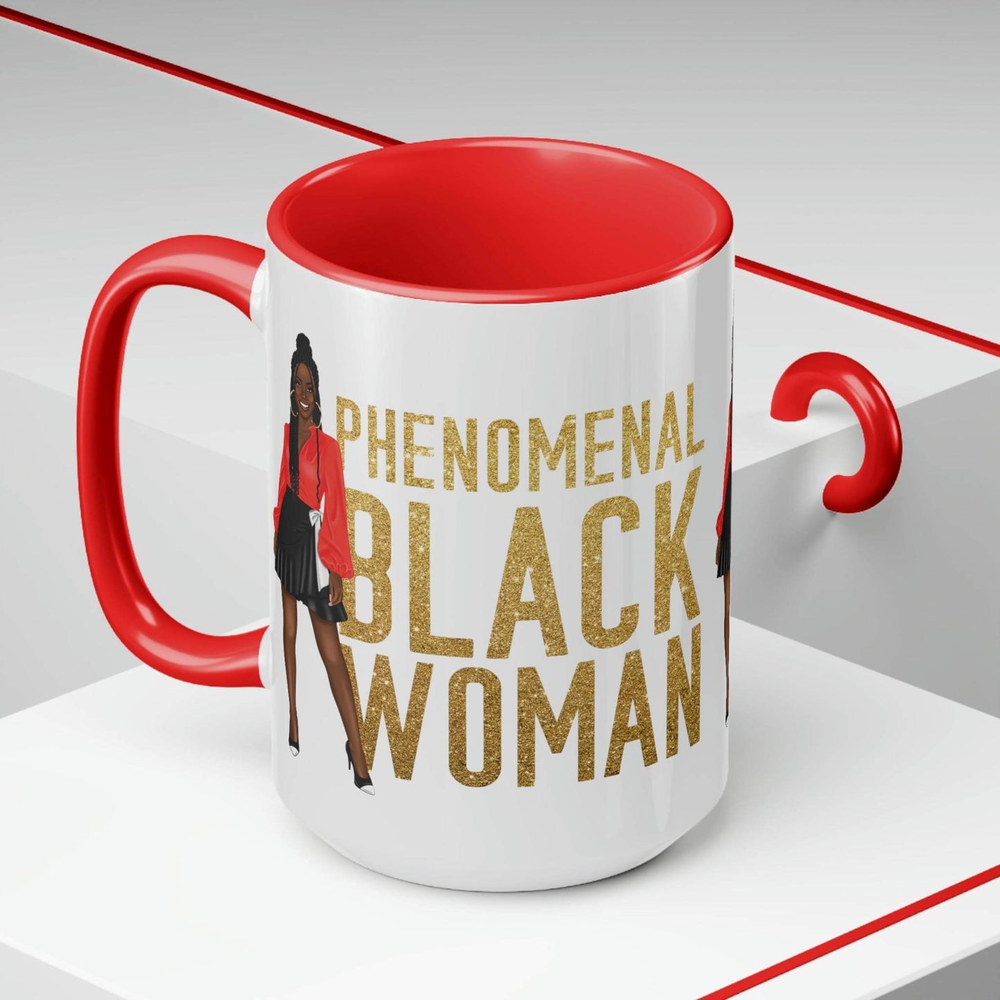 Celebrate Black History Month Mug , Black Pride and Daily Affirmations 15oz Ceramic Coffee Mug | Coffee Lovers | Tea Lover | Coffee Bar Decor, Brand63