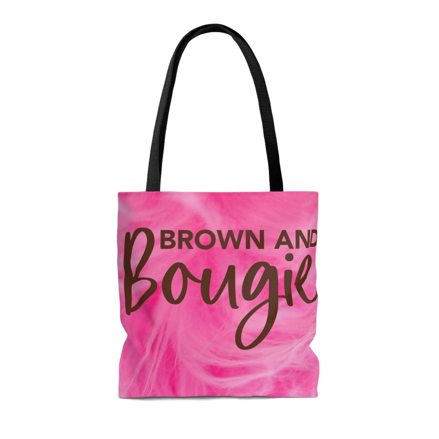 Brown & Bougie Black Pride Tote Bag | Purse (Pink Feathers), Brand63