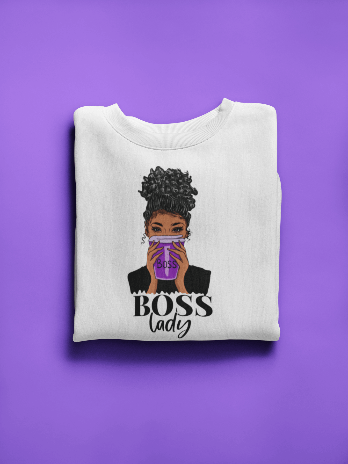 Empowering "BOSS LADY" Sweatshirt for Women - Spread Positivity and Radiate Confidence, Brand63