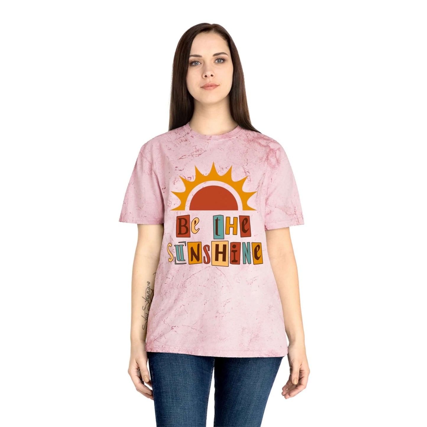 Exclusive Sunshine Color Blast T-Shirt | Front & Back Design, Brand63