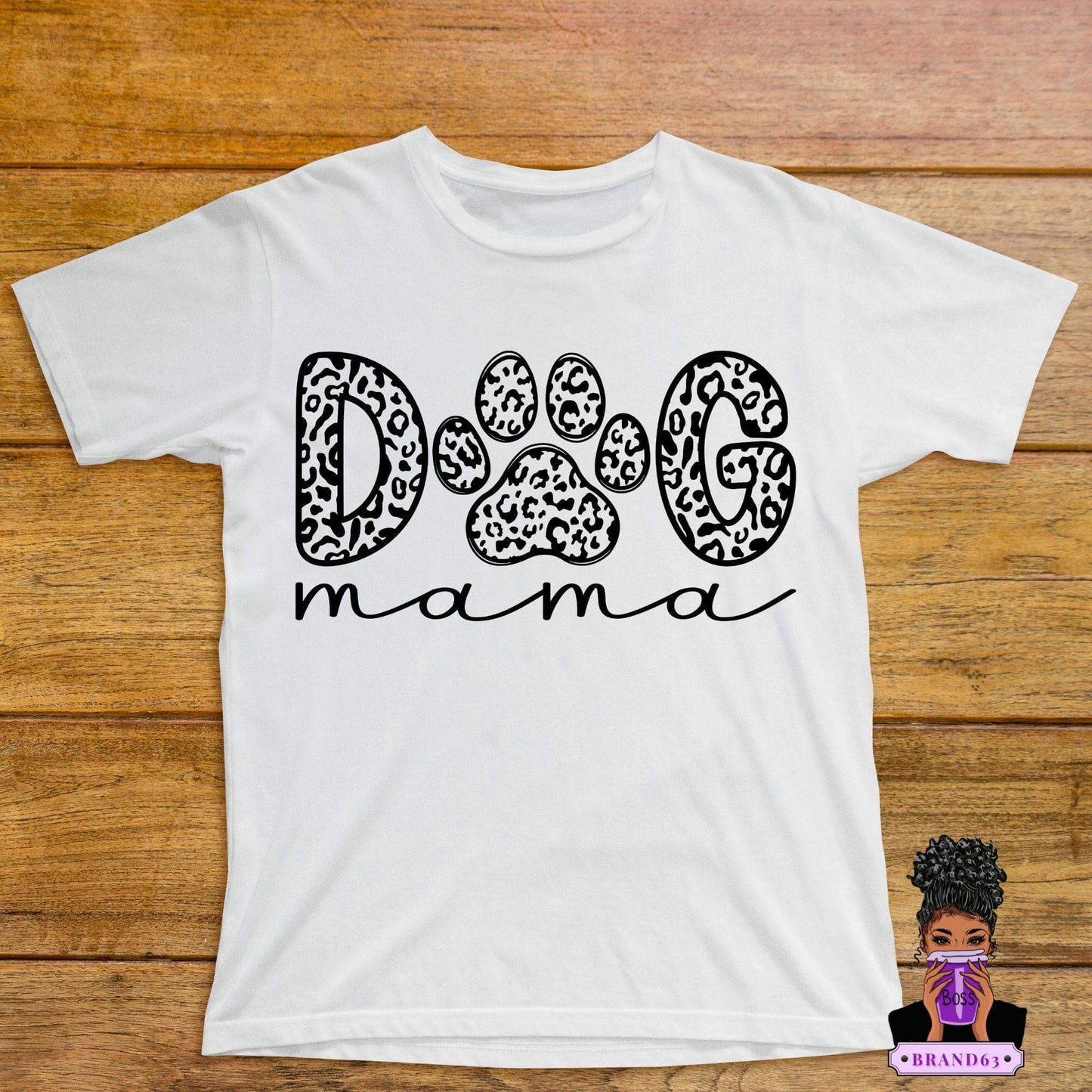 Show off your love for your furry friend with our 'Dog Mama' t-shirt, Brand63