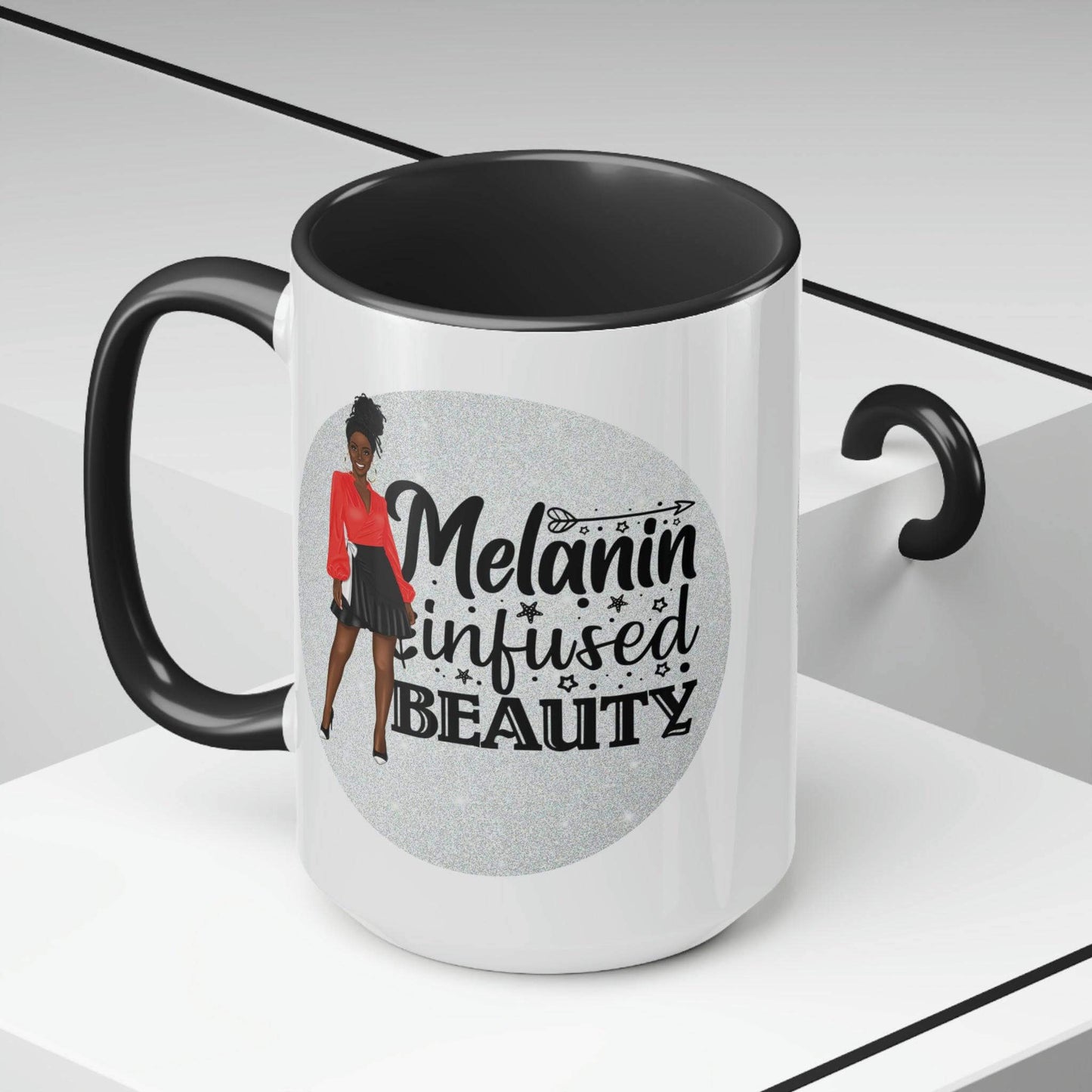 Celebrate Black History Month Mug , Black Pride and Daily Affirmations 15oz Ceramic Coffee Mug | Coffee Lovers | Tea Lover | Coffee Bar Decor, Brand63
