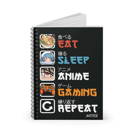 Top Girl's Apparel and Gifts - Anime Premium Spiral Notebook Journal by Brand63