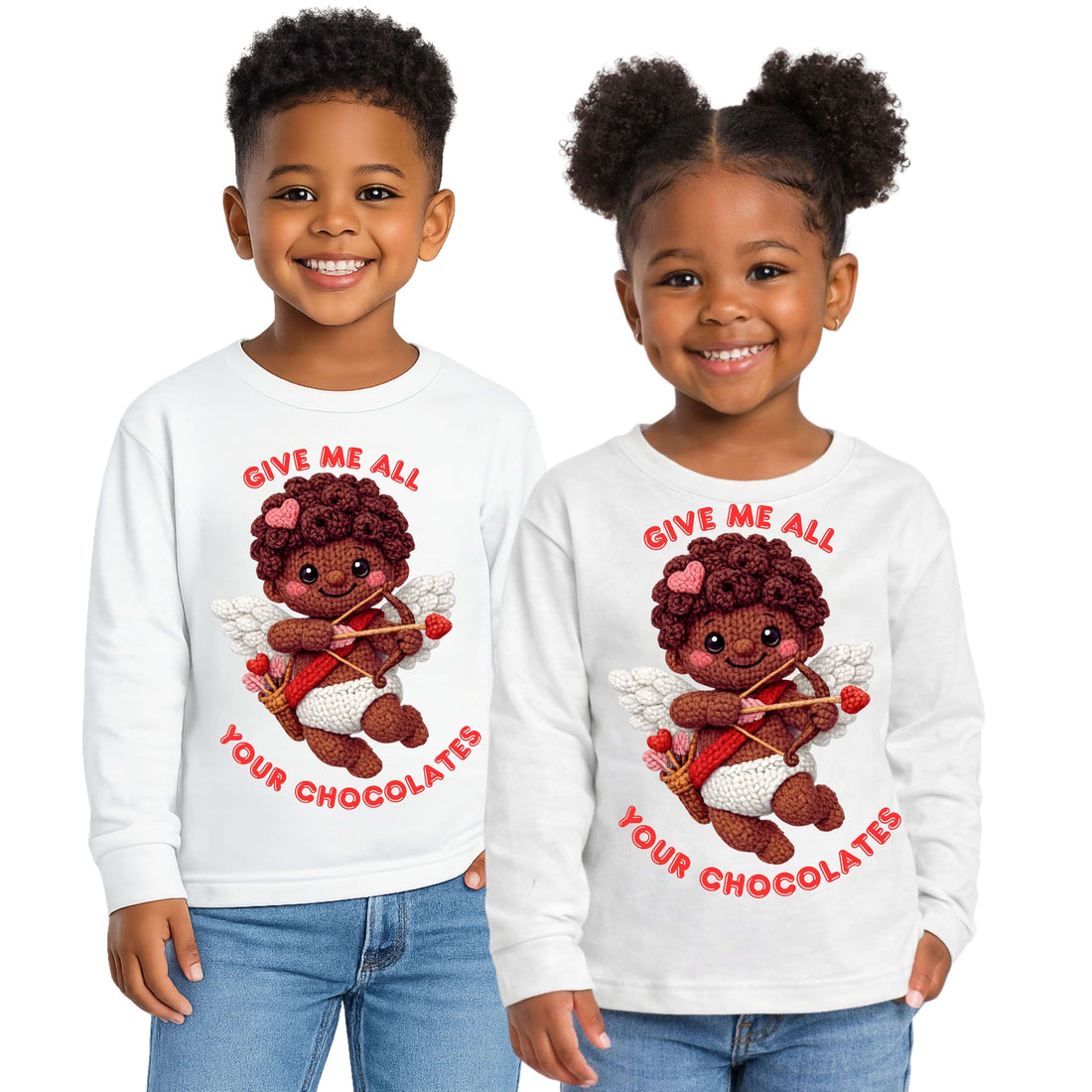 Infant and Toddler Apparel and Gifts - Cupid Valentine Toddler Long Sleeve Shirt by Brand63