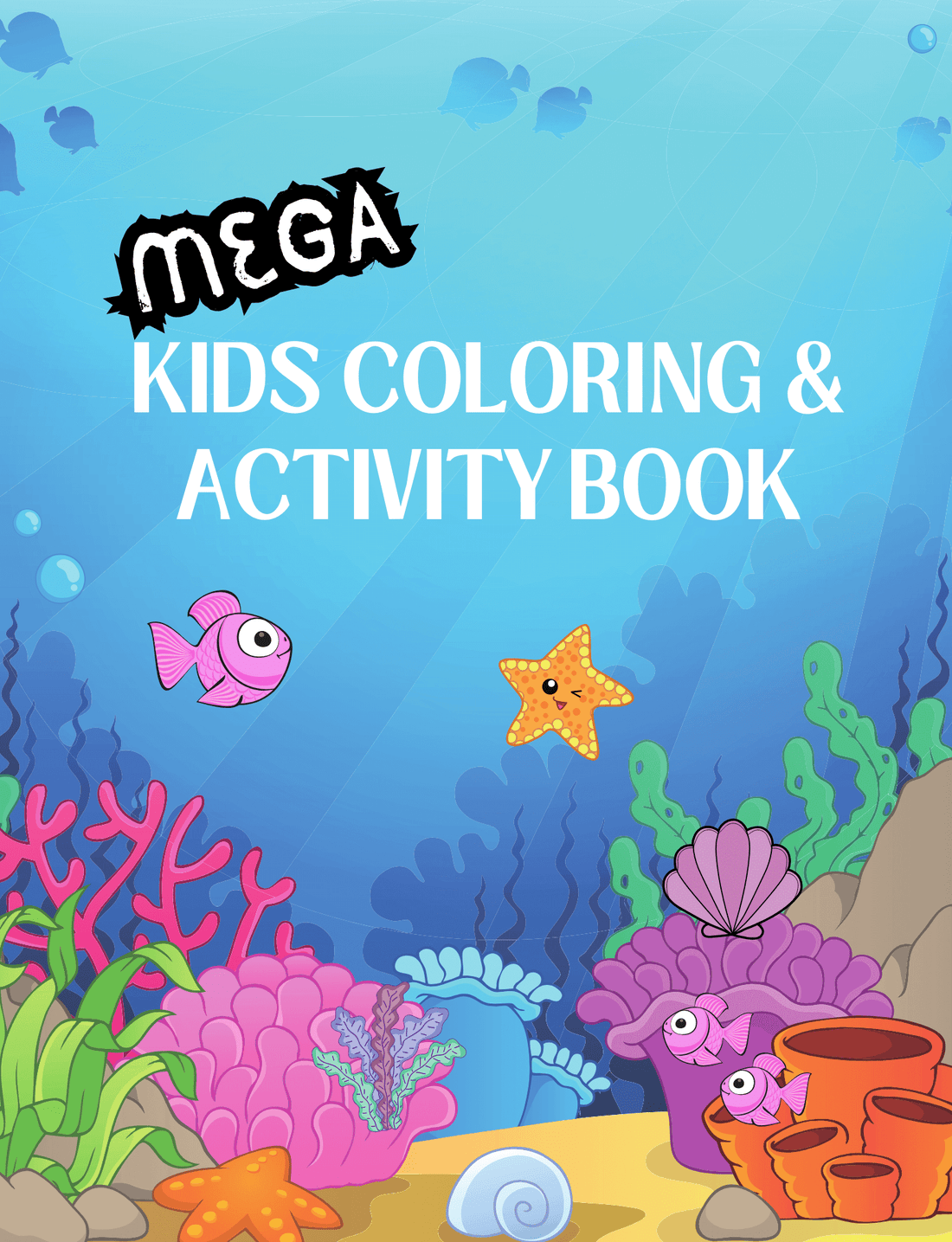 Kids Mega Coloring & Activity Book – 80 Pages of Fun Learning (Instant Download)