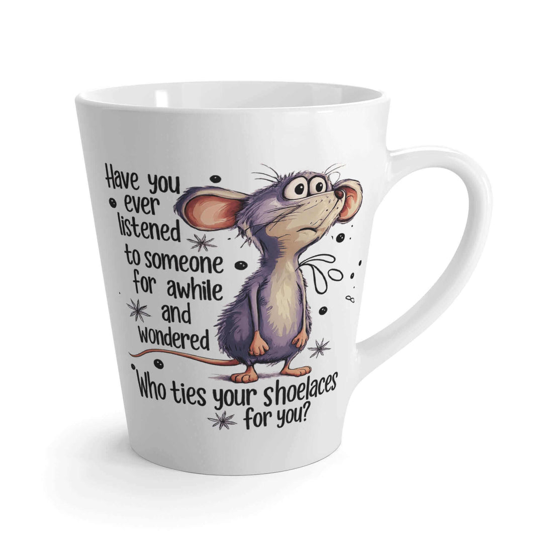 summer streetwear - Funny Sarcastic Mouse Latte Mug by Brand63