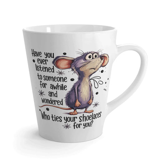 summer streetwear - Funny Sarcastic Mouse Latte Mug by Brand63