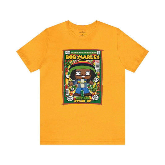 Bob Marley Retro Comic Book-Pop Art Graphic T-shirt