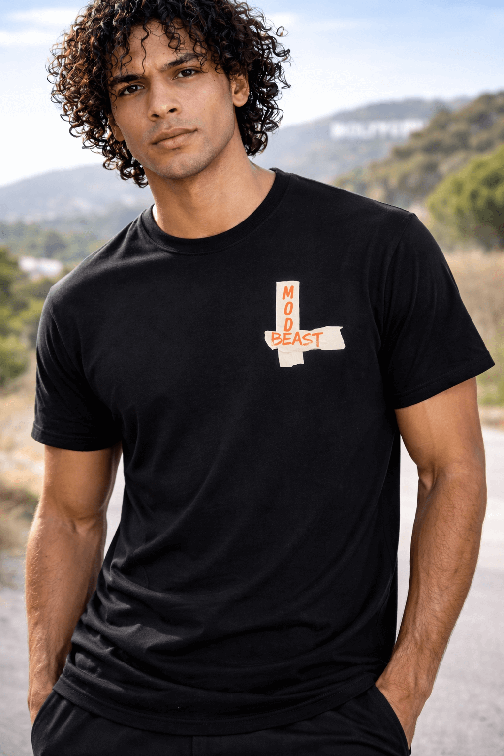 100% GRIT Faux Tape Design T-Shirt - NO JUKKIN! Apparel, Brand63