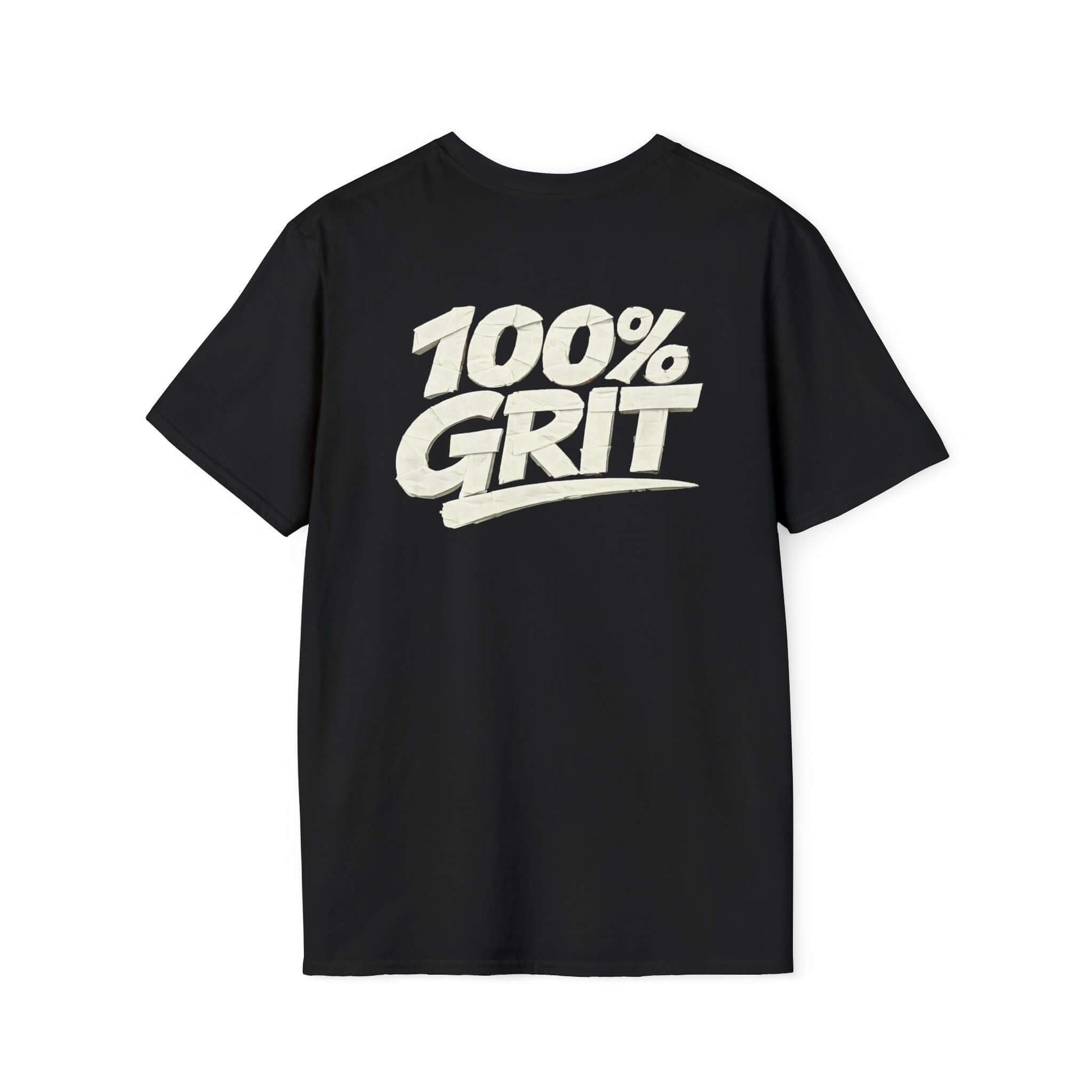 100% GRIT Faux Tape Design T-Shirt - NO JUKKIN! Apparel, Brand63
