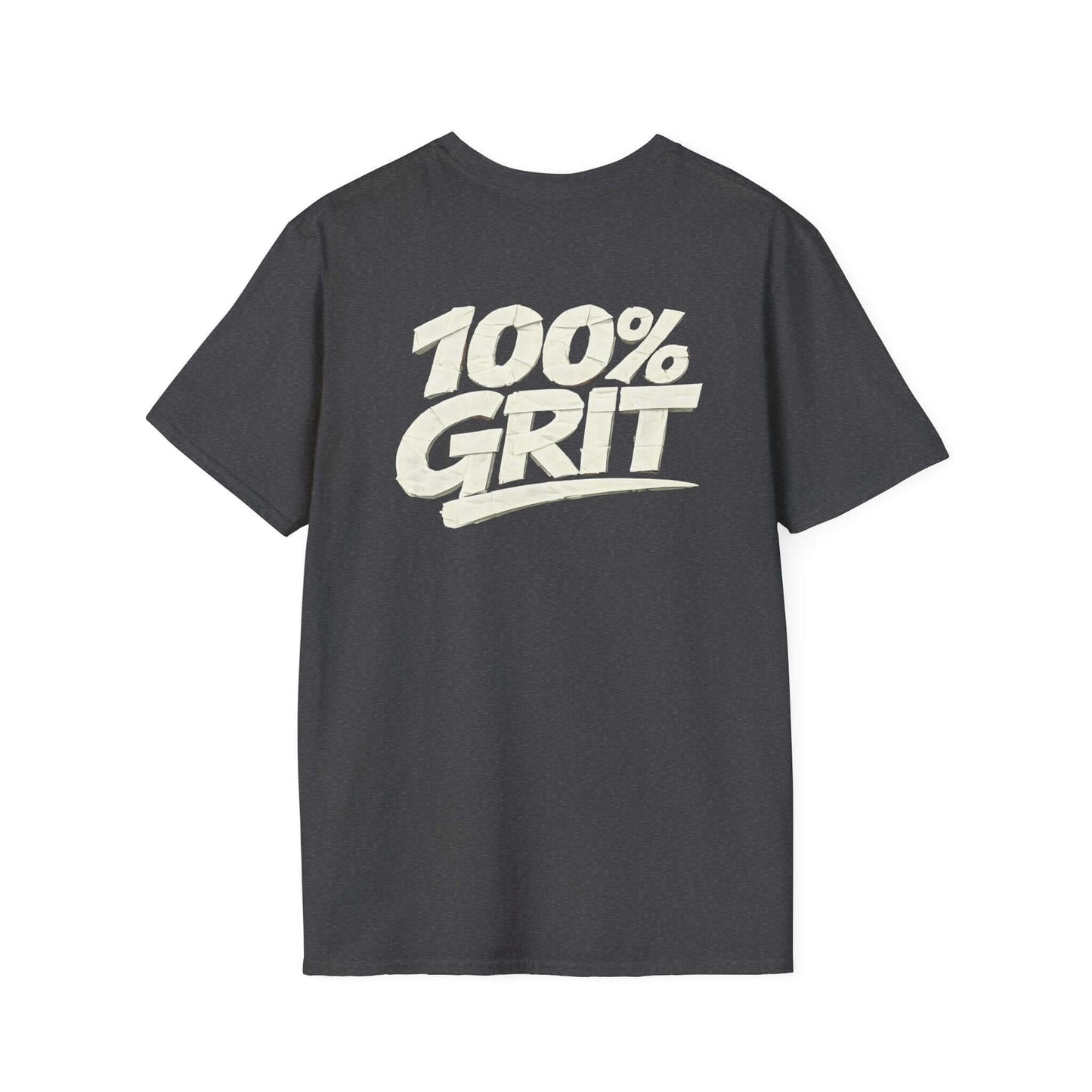 100% GRIT Faux Tape Design T-Shirt - NO JUKKIN! Apparel, Brand63