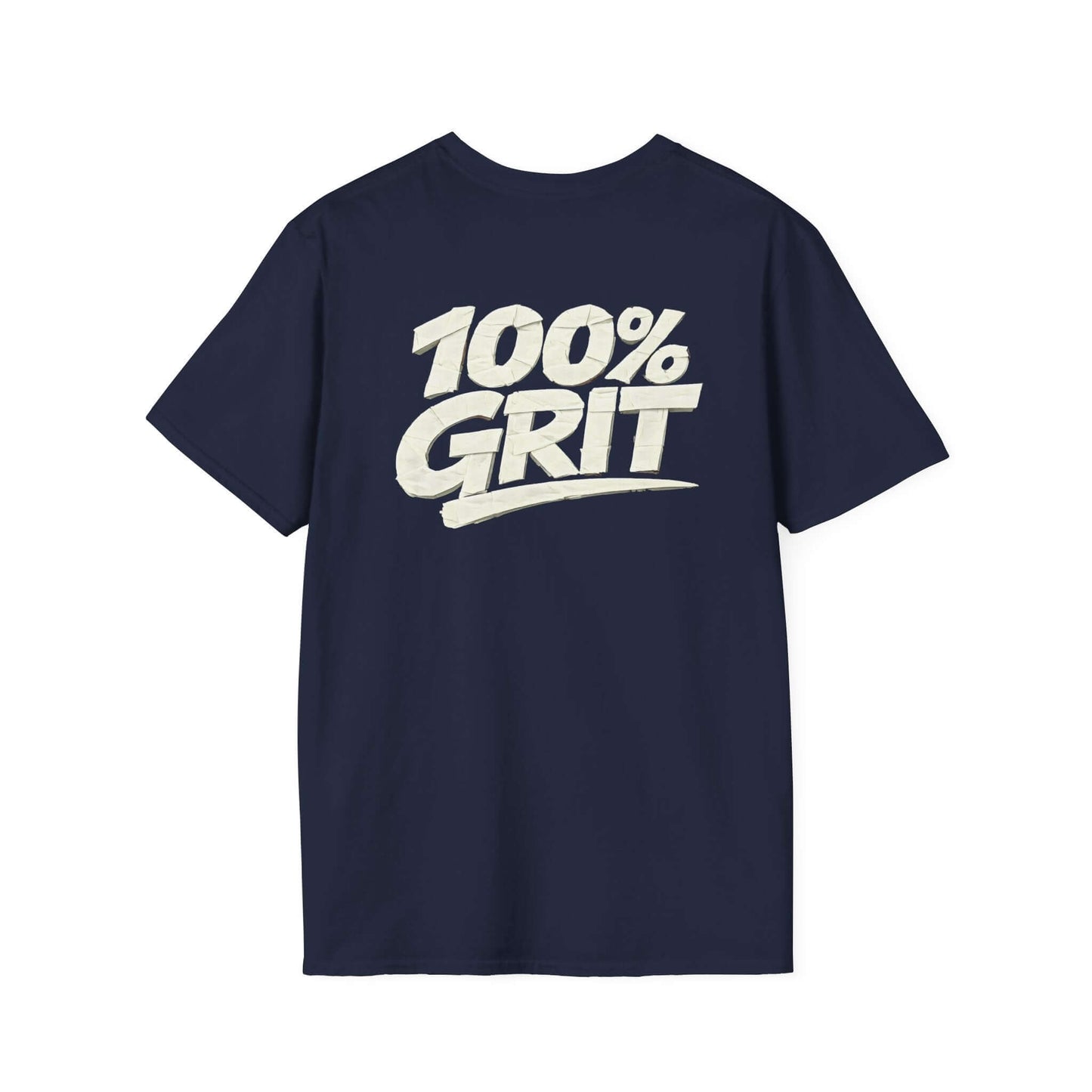100% GRIT Faux Tape Design T-Shirt - NO JUKKIN! Apparel, Brand63