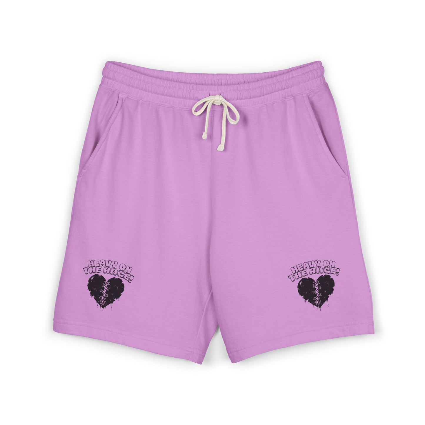 Heavy on the Rage Athletic Fleece Shorts -BE READY!