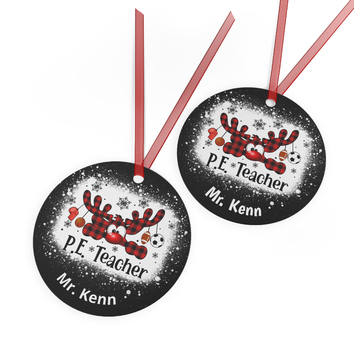 PE Teacher Deluxe Christmas  Ornament